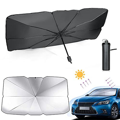 TAPA SOL RETRACTRIL PARA CARRO- CON FUNDA DE REGALO