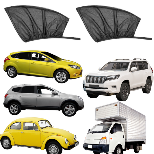 🚕TAPASOLES DE MALLA PARA VENTANAS LATERALES- PROTECCION UV🔅- MODELO STANDARS