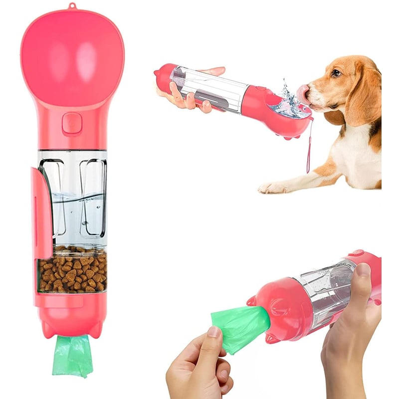 BOTELLA MULTIFUNCIONAL 4 EN 1 PARA MASCOTAS