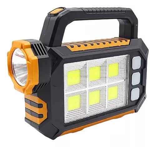 LINTERNA SOLAR CON CARGADOR PORTATIL